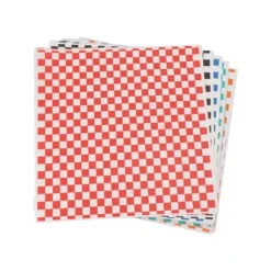 240 ark rutiga, torra, vaxade delikatesspapper, fettbeständiga matkorgsinlägg, delikatesspapper, vaxade pappersark för smörgåsar