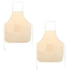 Förkläden-2 barn bomullsförkläden 49 x 60 cm