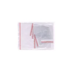 Matförvaringspåsar-100 blixtlåspåsar 70x100mm utan skrivfält till mat, pärlor mm