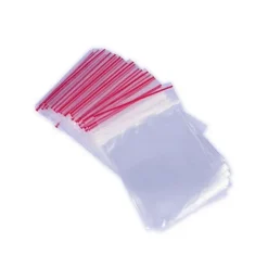 100 blixtlåspåsar 70x150mm utan skrivfält för mat pärlor mm