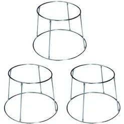 3 bordsstöd i rostfritt stål för skaldjursfat