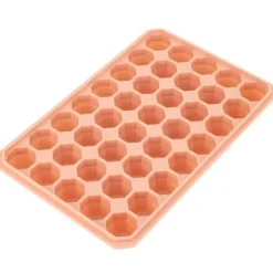 Isformar-40 galler silikon isbitsform form gör-det-själv ismaskin med avtagbart lock kökstillbehör orange