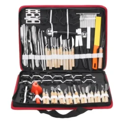 Köksutrustningsset-80 i 1 bärbar grönsaksmat Fruktgravör Kökssnideriverktygssats med påse