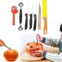 Köksutrustningsset-80 i 1 bärbar grönsaksmat Fruktgravör Kökssnideriverktygssats med påse