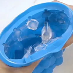 2 i 1 Ice Cube Silikonformar Ice Hink,Ice Cube Maker Genie -Den revolutionerande utrymmesbesparande Ice Cube Maker.2@H4