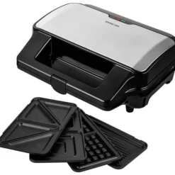 4 i 1 smörgåsmaskin - SENCOR - SSM 9940SS - 900 W - 4 tallrikar - CoolTouch hölje - Silver