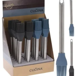 1 KÖKSBORSTE I METALL/SILIKON 26CM ASSORTERAD