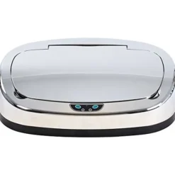 Tillbehör Till Avfallshantering-113 Lock för automatisk fyrkantig papperskorg med sensorisk sensor Abs Krom 39 X 27 X 10 Cm 6314