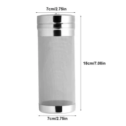 Durkslag & Silar-300 Mini rostfritt stålnät ölfilter för hembryggd hemkaffe torrtratt