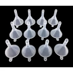 12 mini-plasttrattar för eterisk olja och sandmålning (snedgående öppning)