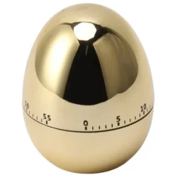 60 minuter Äggmodell Mekanisk timer Matlagning Väckarklocka Manuell timer för köksguld