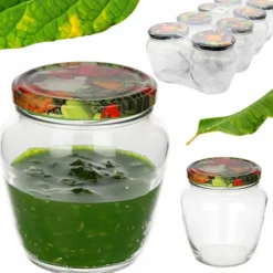 Honungsburkar-550 ml burk med skruvkork, 8 st. fat | TO-550