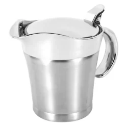 750 ml Gravy Boat 304 rostfri såskanna dubbelväggig biffsåsgryta med lock