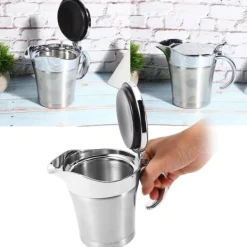 750 ml Gravy Boat 304 rostfri såskanna dubbelväggig biffsåsgryta med lock