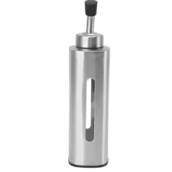 220 ml oljedispenserflaska rostfritt stål oljeflaska såsbehållare för olivolja vinäger sojasås rektangel