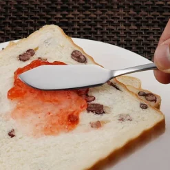 4 Pack Smörknivar i Rostfritt Silverglas . Smörkniv