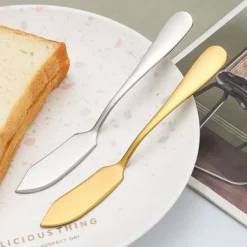 4 Pack Smörknivar i Rostfritt Silverglas . Smörkniv