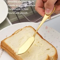 4 Pack Smörknivar i Rostfritt Silverglas . Smörkniv