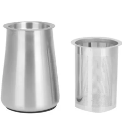 304 rostfritt stål finmaskigt kaffepulverfilter silbehållare kaffetillbehör