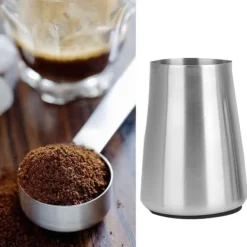 304 rostfritt stål finmaskigt kaffepulverfilter silbehållare kaffetillbehör