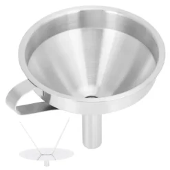 304 rostfritt stål påfyllningstratt separator olja öl kaffe vatten vätsketratt köksredskap liten storlek 11 cm