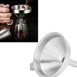 304 rostfritt stål påfyllningstratt separator olja öl kaffe vatten vätsketratt köksredskap liten storlek 11 cm