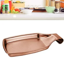 304 rostfritt stål sked vila förvaring Quadrate Fashionabla redskap skedhållare för kök Rose Gold