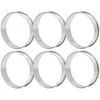 6 st Crumpet-ringar Dubbel volym Enkel urtagning DIY rostfritt stål Engelska muffinsringar för mattillverkningsverktyg 10 cm / 3,9 tum