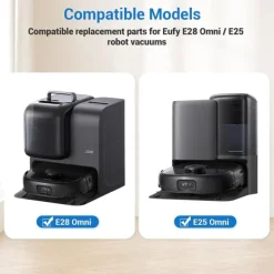 Dammsugartillbehör-14 st Dammpåsar Set Kompatibelt med Eufy RoboVac E28 Omni/E25 Omni Robotdammsugare, Effektiv Filtrering
