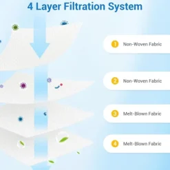 Dammsugartillbehör-14 st Dammpåsar Set Kompatibelt med Eufy RoboVac E28 Omni/E25 Omni Robotdammsugare, Effektiv Filtrering