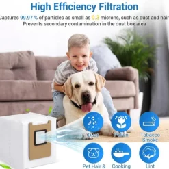 Dammsugartillbehör-14 st Dammpåsar Set Kompatibelt med Eufy RoboVac E28 Omni/E25 Omni Robotdammsugare, Effektiv Filtrering