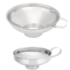 2 st hushålls rostfritt stål bred mun konserveringstratt kopp hopprar kökstillbehör