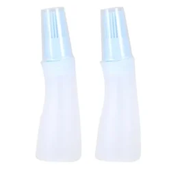 2 st hushållsgrill silikonolja flaska med borste kök bakning grillverktyg blå