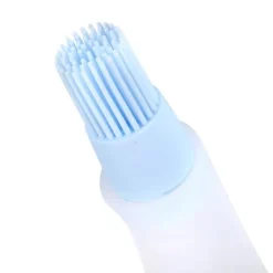 2 st hushållsgrill silikonolja flaska med borste kök bakning grillverktyg blå