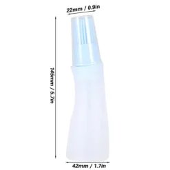 2 st hushållsgrill silikonolja flaska med borste kök bakning grillverktyg blå