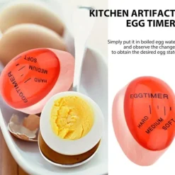 Äggklockor-2 st kök äggtimer äggkokning litet verktyg hartsäggverktyg ägg matlagningshjälp färgskiftande matlagningstemperaturobservatör äggkokningsindikatorer | CDON