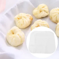 6 st köksbomullsångduk ångkokta bullar dumplings ångduk matlagningstillbehör
