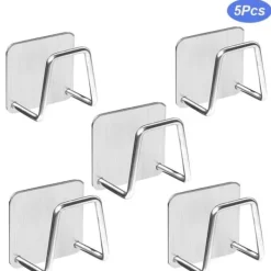 5 st kökssvamphållare, självhäftande svamphållare, vattentät svamphållare i rostfritt stål, för kökstillbehör