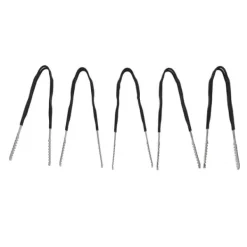 Kökstänger-5 st Kökstång i rostfritt stål Non Stick Matlagning Grillning Mattång Anti-Slip Grip Mini Tång 15cm / 5.9in