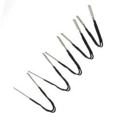 Kökstänger-5 st Kökstång i rostfritt stål Non Stick Matlagning Grillning Mattång Anti-Slip Grip Mini Tång 15cm / 5.9in