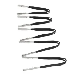 Kökstänger-5 st Kökstång i rostfritt stål Non Stick Matlagning Grillning Mattång Anti-Slip Grip Mini Tång 15cm / 5.9in