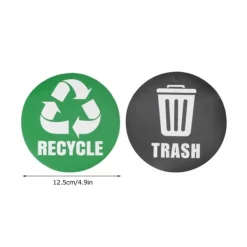 Tillbehör Till Avfallshantering-18 st miljöetiketter återvinn skräp dekaler självhäftande vattentät papperskorgdekor
