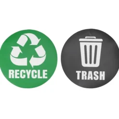 Tillbehör Till Avfallshantering-18 st miljöetiketter återvinn skräp dekaler självhäftande vattentät papperskorgdekor