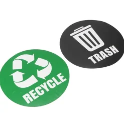 Tillbehör Till Avfallshantering-18 st miljöetiketter återvinn skräp dekaler självhäftande vattentät papperskorgdekor