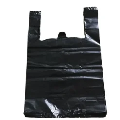 Soppåsar-50 st papperskorgspåse svart papperskorgspåse förtjockad PE stor kapacitet västtyp papperskorgsfoder för hemkök kontor