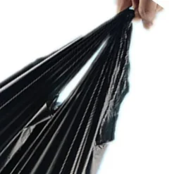 Soppåsar-50 st papperskorgspåse svart papperskorgspåse förtjockad PE stor kapacitet västtyp papperskorgsfoder för hemkök kontor