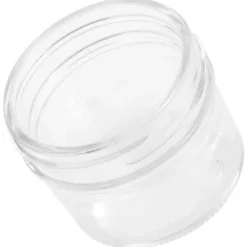 48 st pots med lock i silverfärgad glas 110 ml