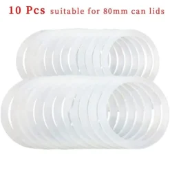 Tillbehör Till Matförvaring-10 st silikonburkpackningar ersättning lufttäta silikonpackningstätningsringar för vanlig munkonservburk