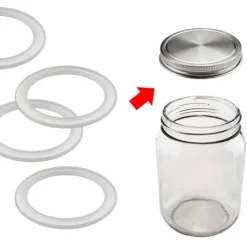 Tillbehör Till Matförvaring-10 st silikonburkpackningar ersättning lufttäta silikonpackningstätningsringar för vanlig munkonservburk