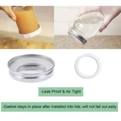 Tillbehör Till Matförvaring-10 st silikonburkpackningar ersättning lufttäta silikonpackningstätningsringar för vanlig munkonservburk